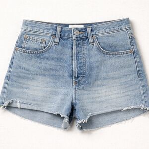 Denim Forum Yoko High Rise Cutoff Shorts 26 100% Organic Cotton